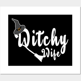 Funny Halloween Witchy Wife Posters and Art